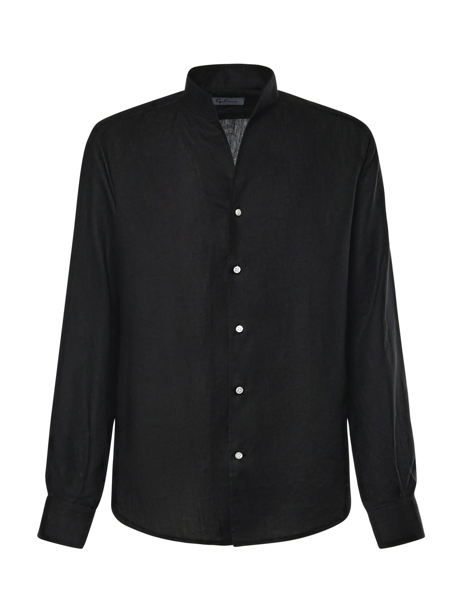 Camicia St.Regis in lino ST.REGIS NERO GALIANO 