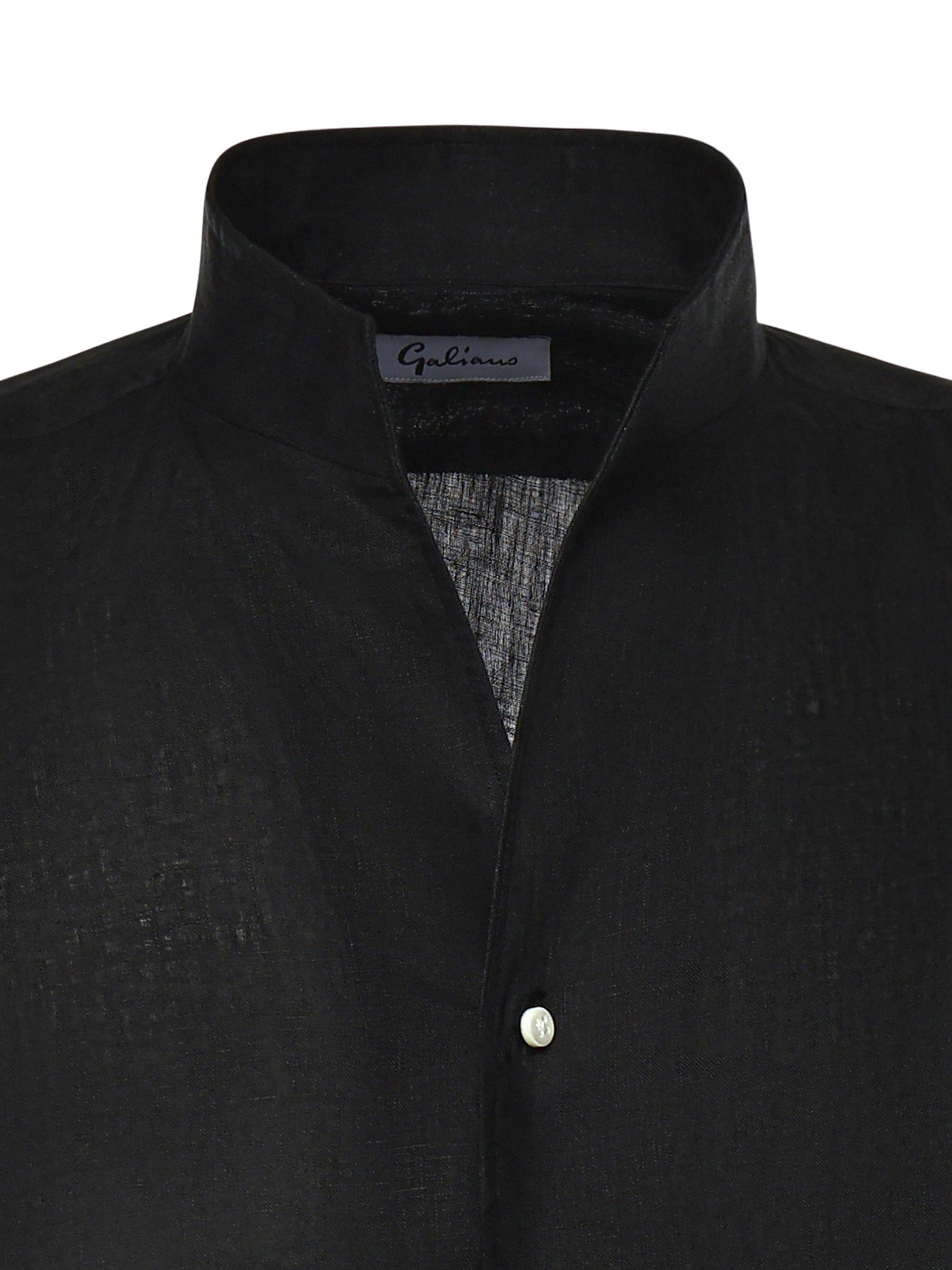 Camicia St.Regis in lino ST.REGIS NERO GALIANO 