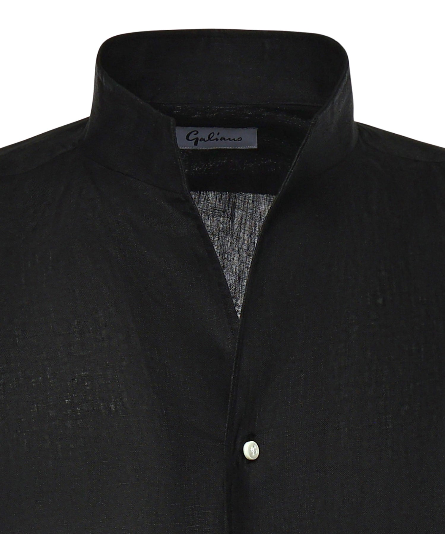Camicia St.Regis in lino ST.REGIS NERO GALIANO 