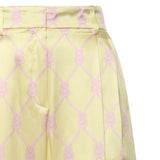 Pantaloni in seta con stampa nappine 80AAA118 N0695162 GENNY 