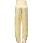 Pantaloni in seta con stampa nappine 80AAA118 N0695162 GENNY 