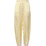 Pantaloni in seta con stampa nappine 80AAA118 N0695162 GENNY 