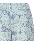 Pantaloni in lino con ricamo orchidea 80AAA177 NR015V67 GENNY 