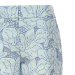 Pantaloni in lino con ricamo orchidea 80AAA177 NR015V67 GENNY 