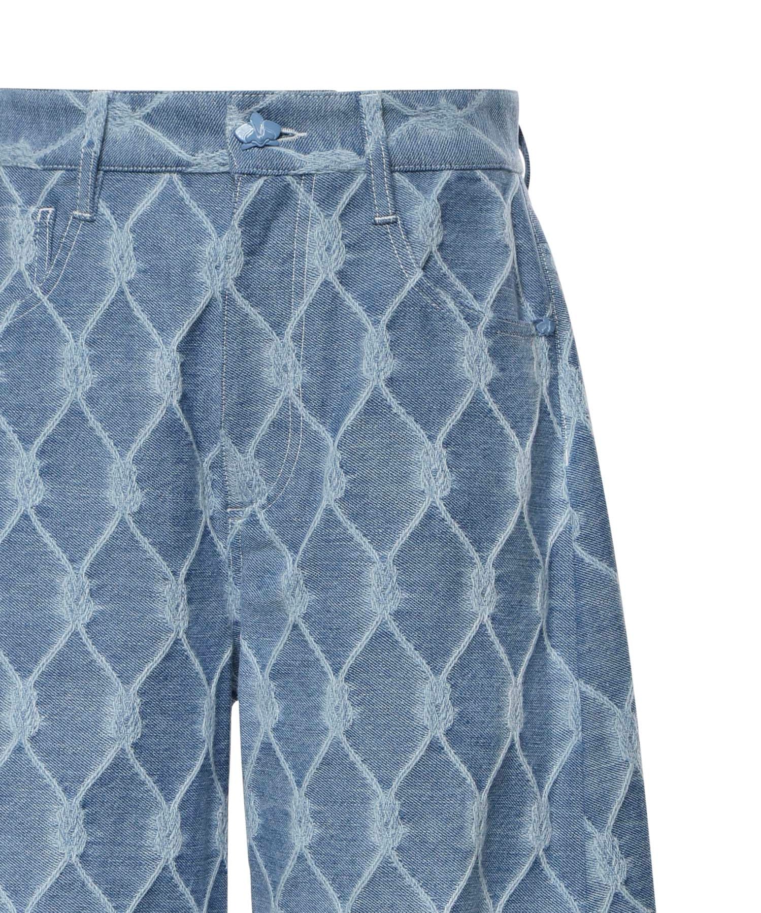 Jeans balloon in jacquard nappine<BR/> 80AAB108 DT091904 GENNY 