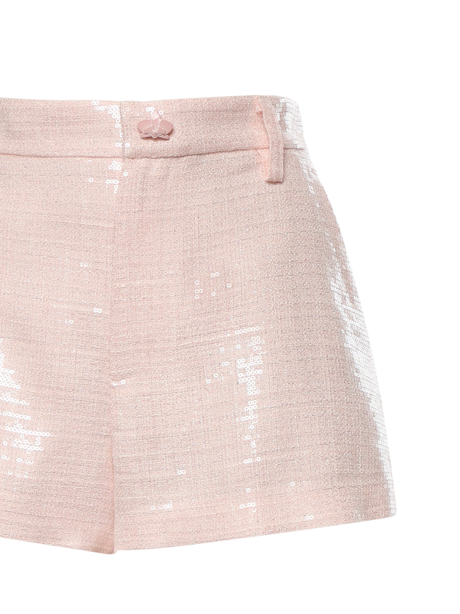 Shorts in tweed di paillettes 80AAD125 N0729439 GENNY 
