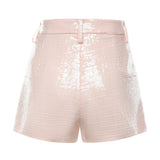 Shorts in tweed di paillettes 80AAD125 N0729439 GENNY 