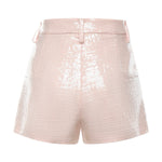 Shorts in tweed di paillettes 80AAD125 N0729439 GENNY 
