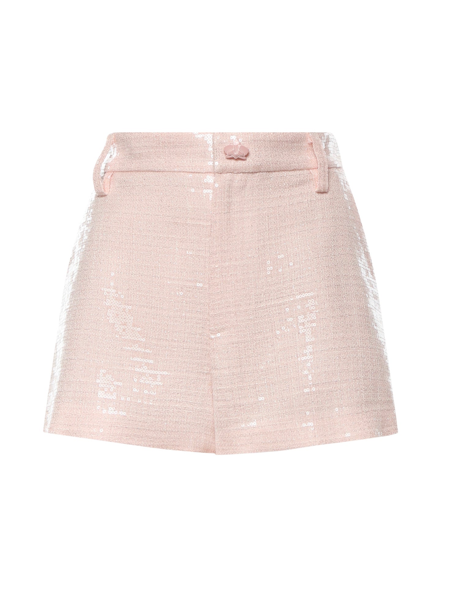 Shorts in tweed di paillettes 80AAD125 N0729439 GENNY 