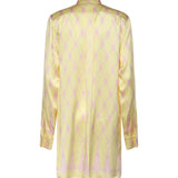 Camicia in seta con stampa nappine 80AAL635 NS850656 GENNY 