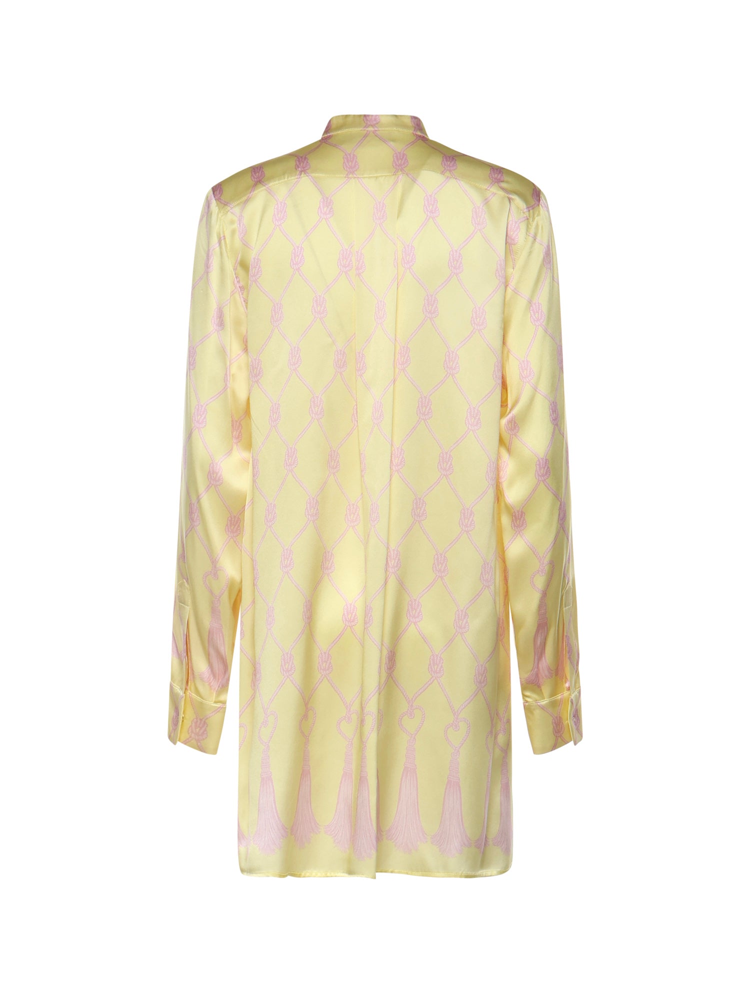 Camicia in seta con stampa nappine 80AAL635 NS850656 GENNY 