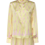 Camicia in seta con stampa nappine 80AAL635 NS850656 GENNY 