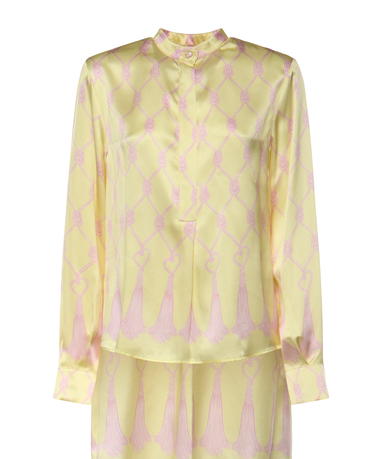 Camicia in seta con stampa nappine 80AAL635 NS850656 GENNY 