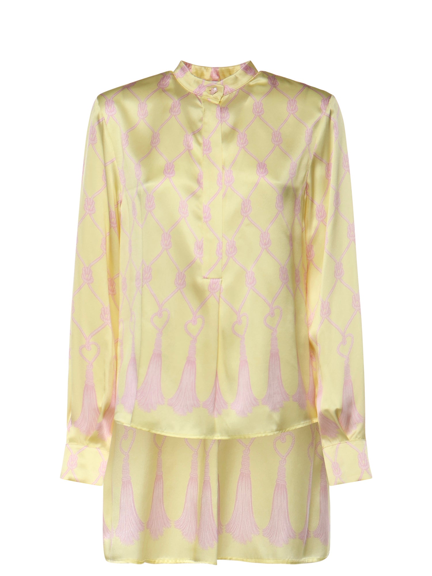 Camicia in seta con stampa nappine 80AAL635 NS850656 GENNY 