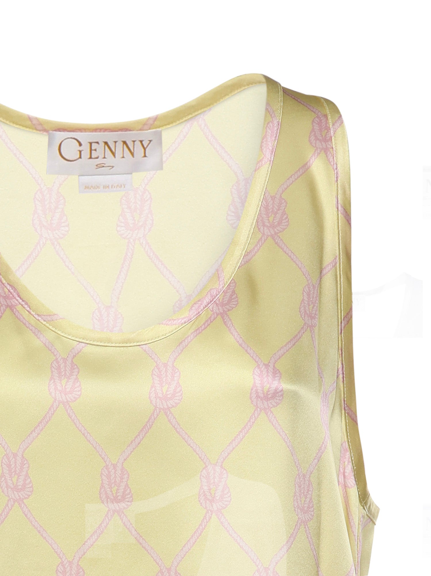 Top in seta con stampa nappine 80AAM627 NS850656 GENNY 