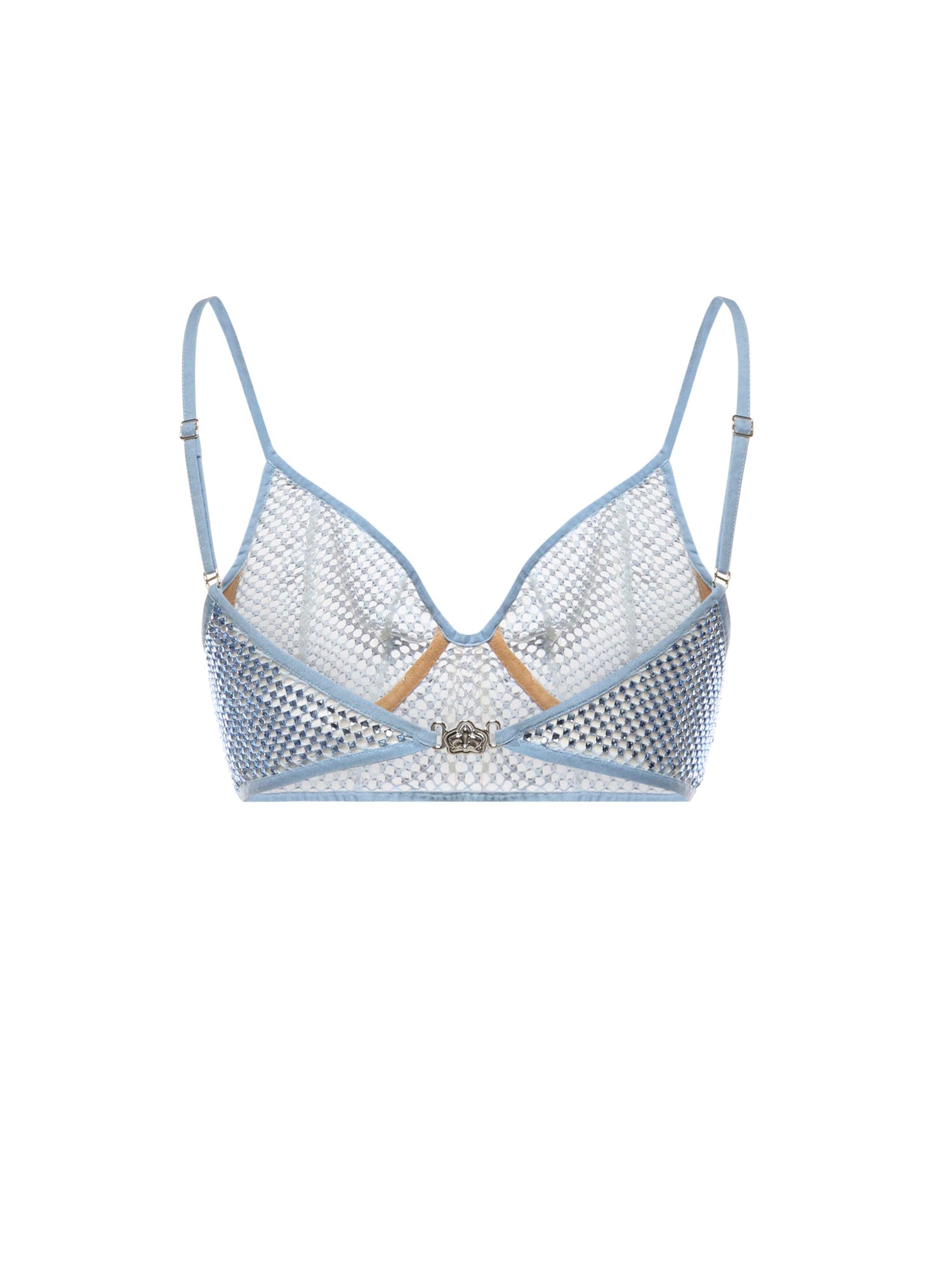 Top in rete con strass 80AAM629 J0299225 GENNY 