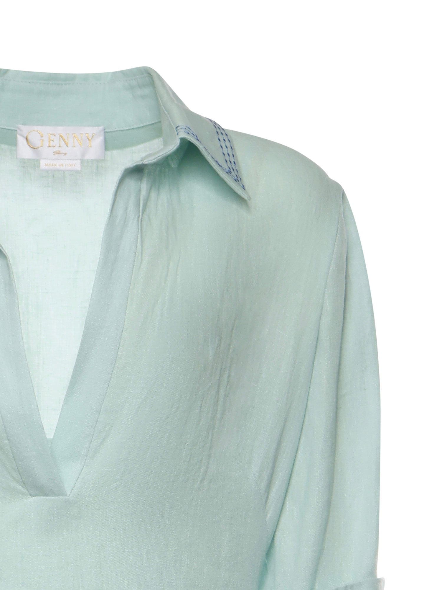 Abito midi in lino 80AAO42E N0750189 GENNY 