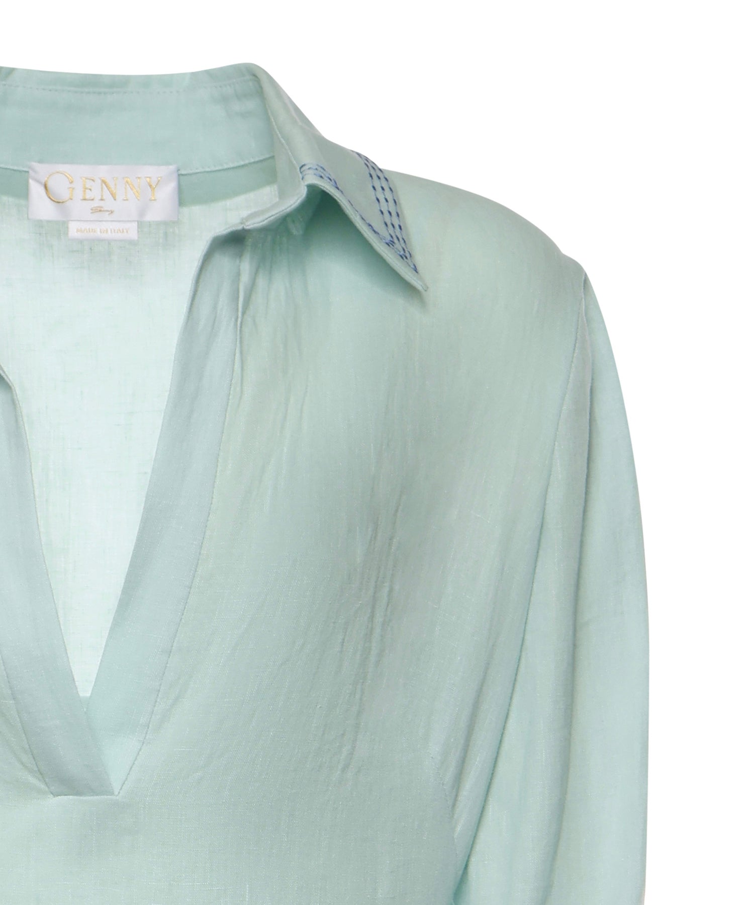 Abito midi in lino 80AAO42E N0750189 GENNY 