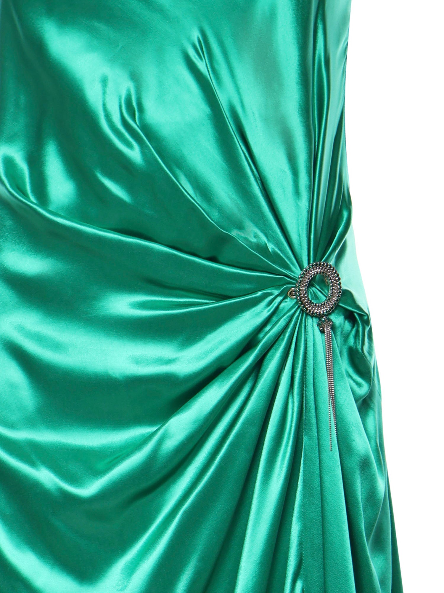 Abito lungo con nappina gioiello Circle Strass 80AAO447 N0695162 GENNY 