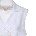 Gilet doppiopetto in lino 80AAP535 N0750003 GENNY 