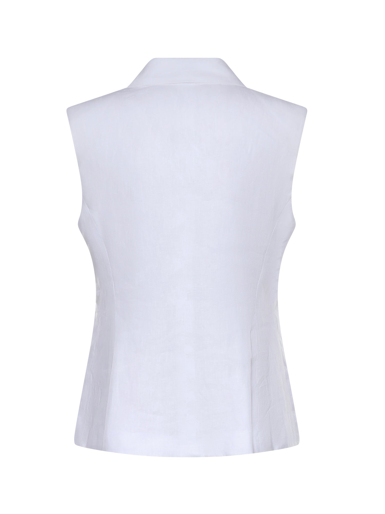 Gilet doppiopetto in lino 80AAP535 N0750003 GENNY 