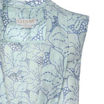 Gilet in lino con ricamo orchidea 80AAP544 NR015V67 GENNY 