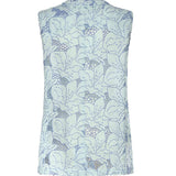 Gilet in lino con ricamo orchidea 80AAP544 NR015V67 GENNY 