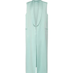Gilet lungo in envers satin 80AAP547 N0707189 GENNY 