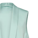 Gilet lungo in envers satin 80AAP547 N0707189 GENNY 