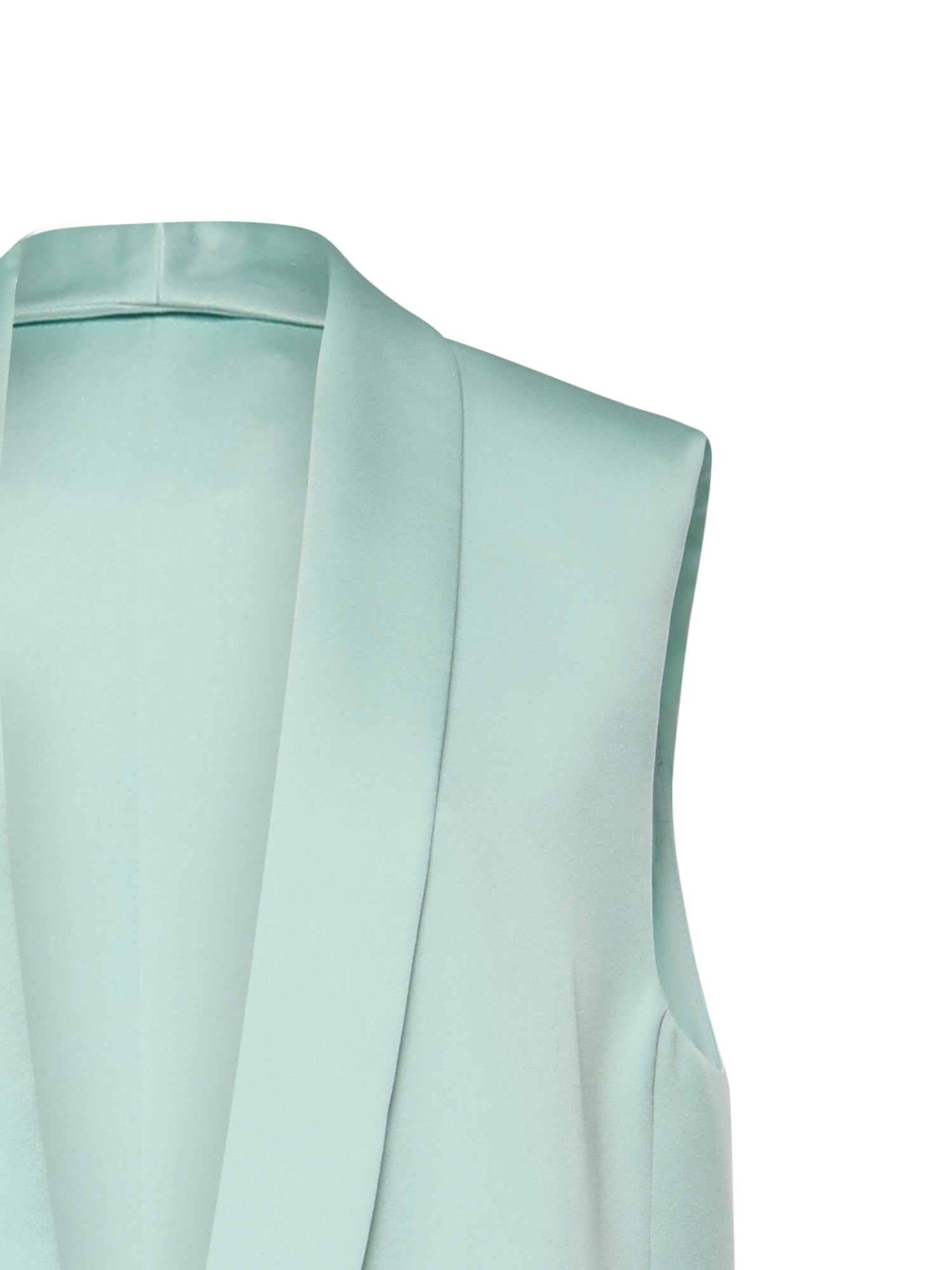 Gilet lungo in envers satin 80AAP547 N0707189 GENNY 