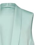 Gilet lungo in envers satin 80AAP547 N0707189 GENNY 