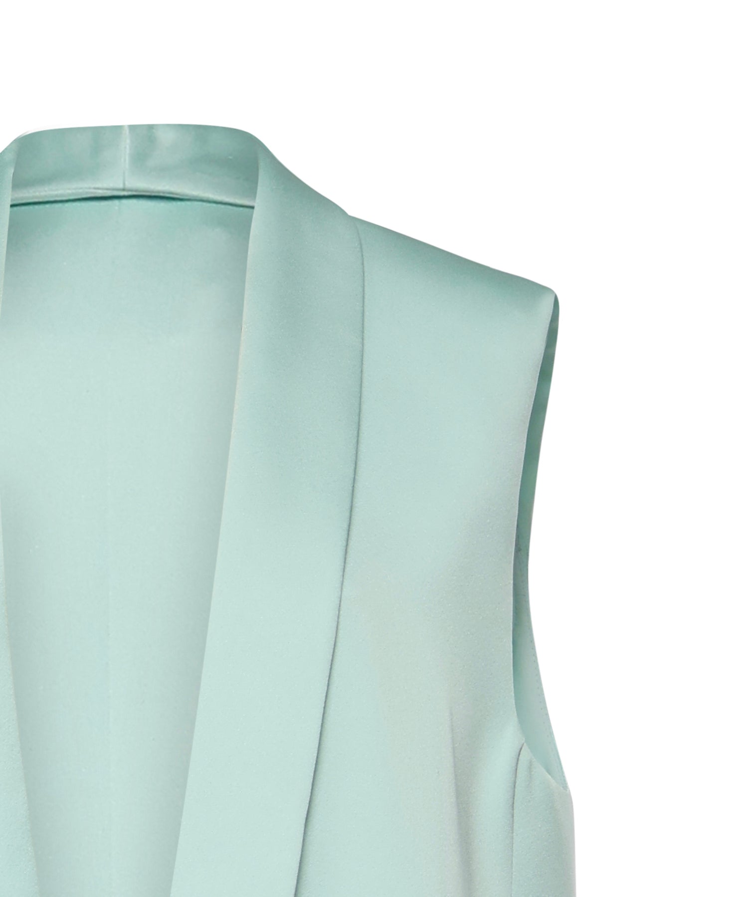 Gilet lungo in envers satin 80AAP547 N0707189 GENNY 