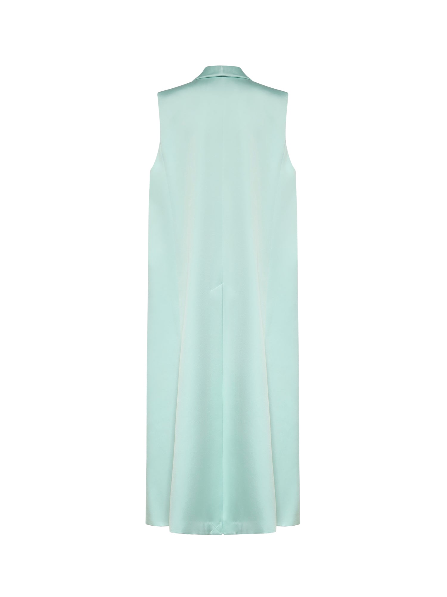 Gilet lungo in envers satin 80AAP547 N0707189 GENNY 