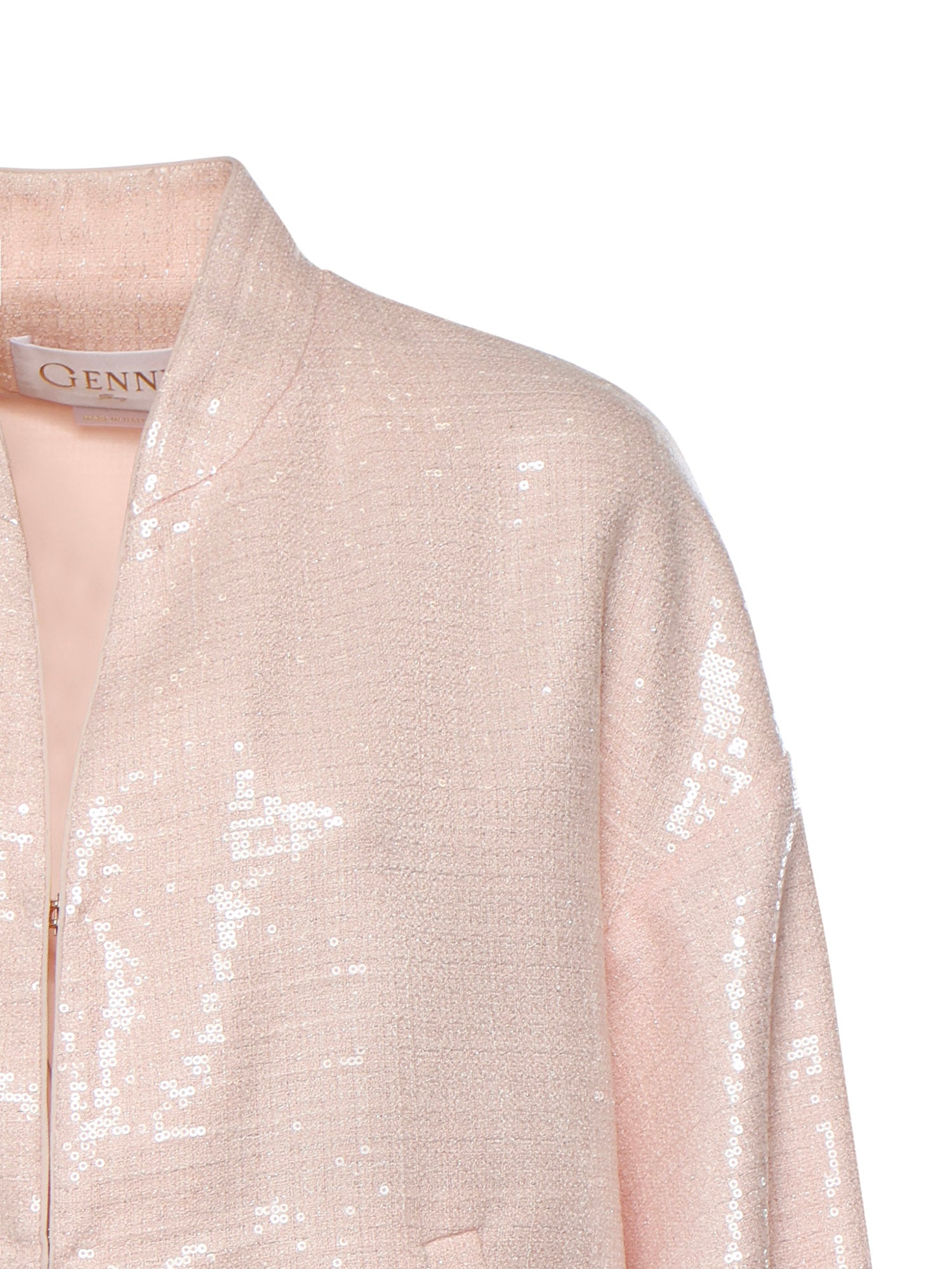 Bomber in tweed di paillettes 80AAS968 N0729439 GENNY 