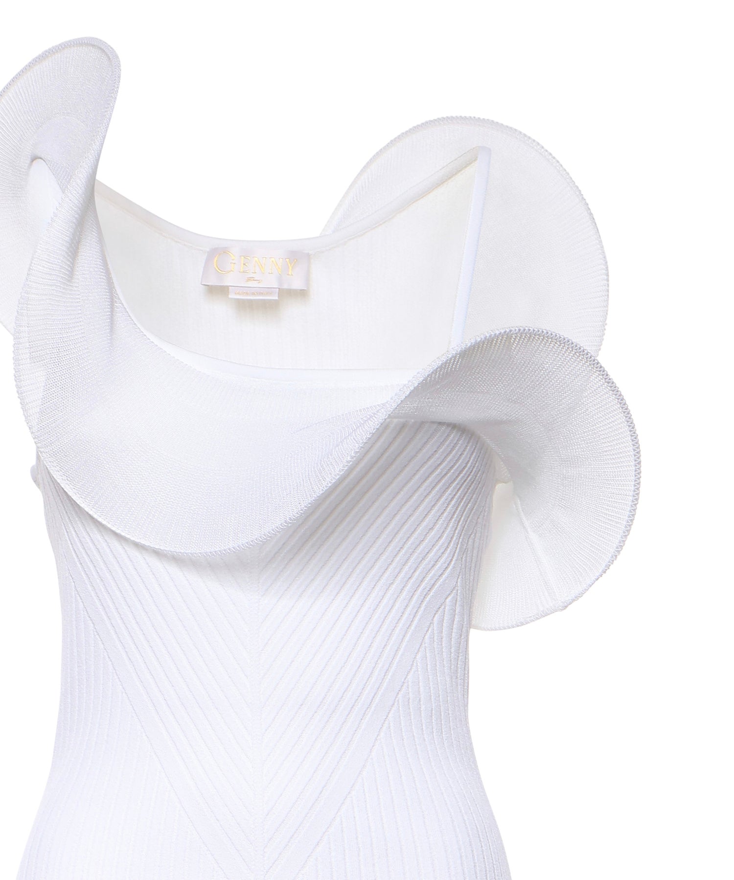 Abito in maglia con volant 80AJF896 CMX70003 GENNY 
