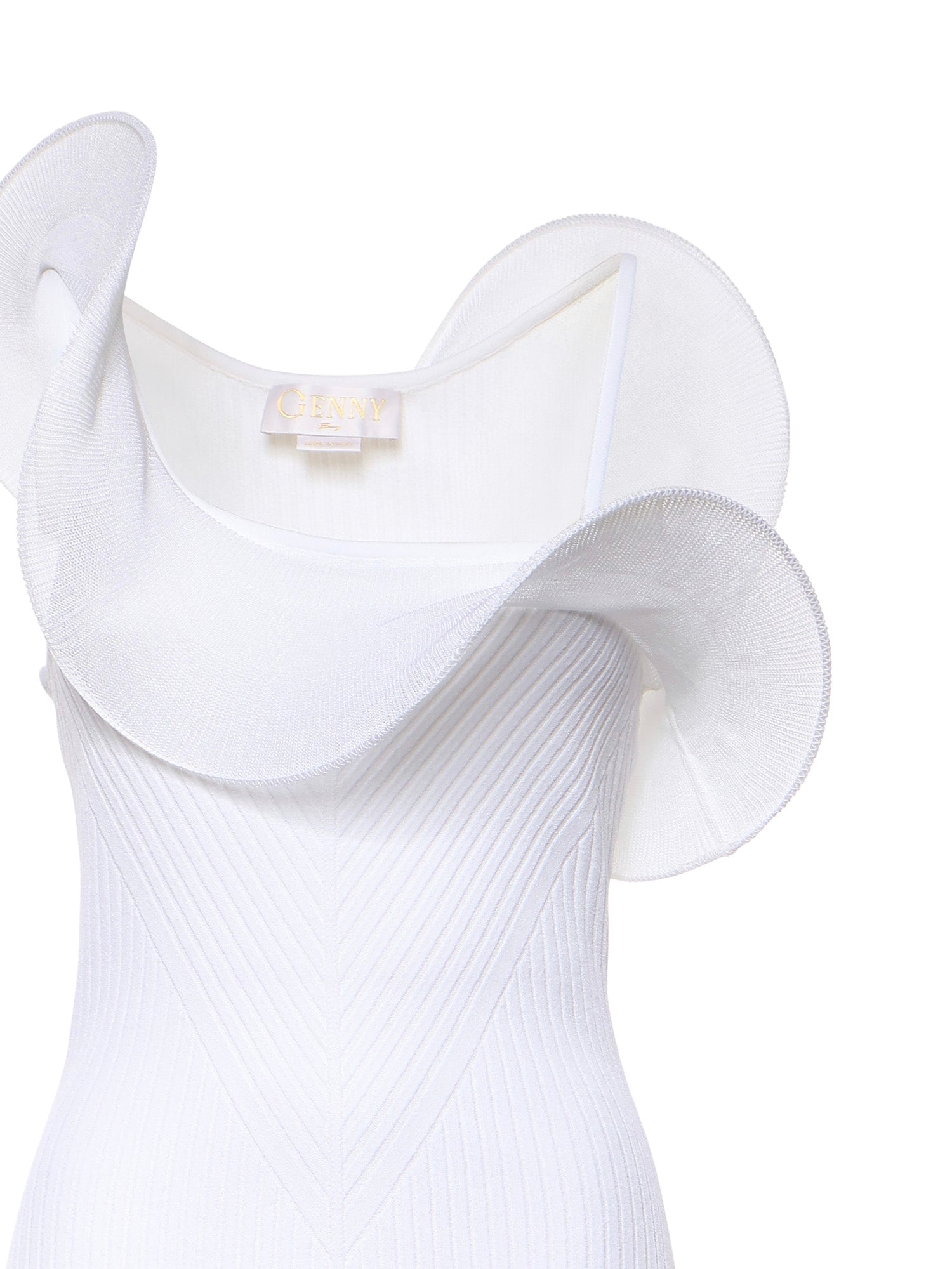 Abito in maglia con volant 80AJF896 CMX70003 GENNY 
