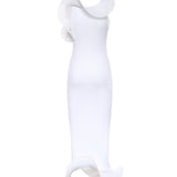 Abito in maglia con volant 80AJF896 CMX70003 GENNY 