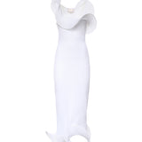 Abito in maglia con volant 80AJF896 CMX70003 GENNY 
