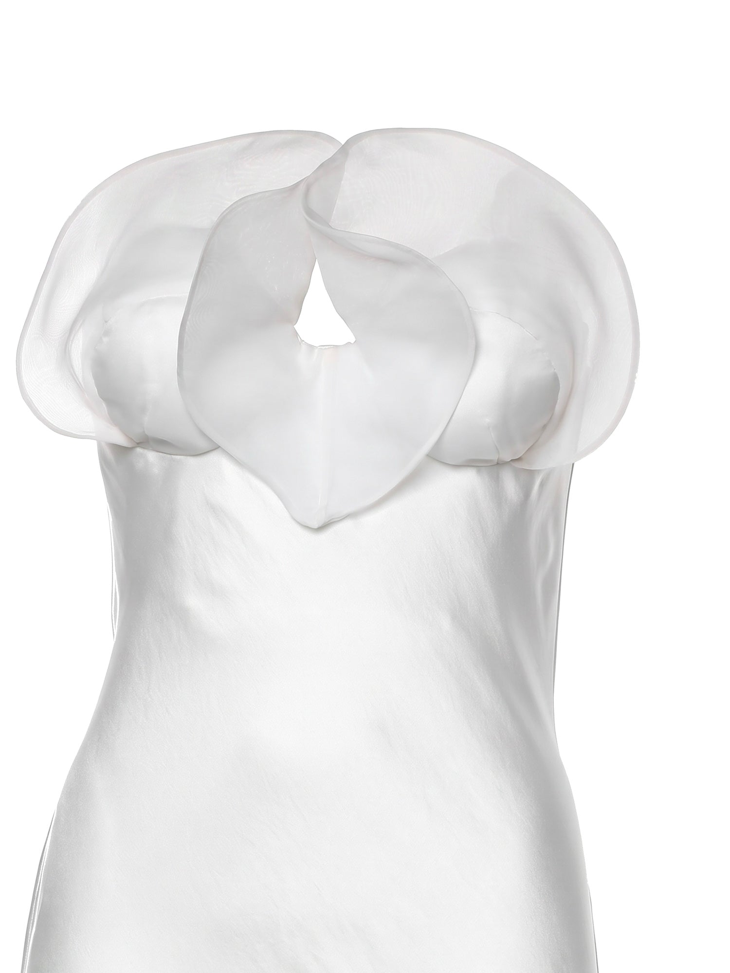 Abito lungo bustier con volant 80AJO488 N0783003 GENNY 