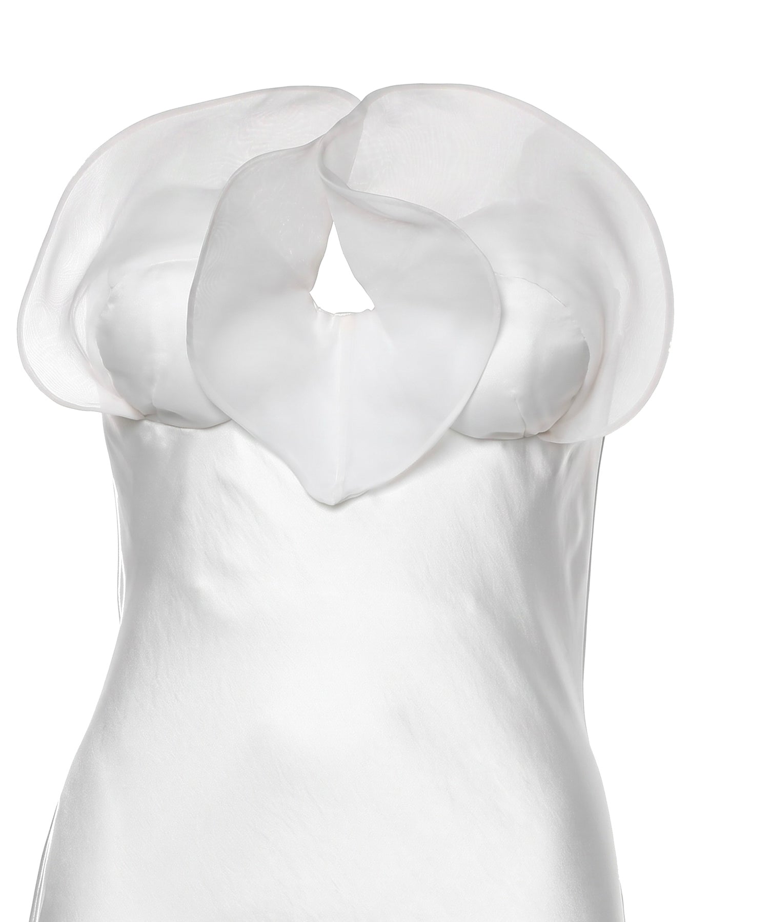 Abito lungo bustier con volant 80AJO488 N0783003 GENNY 