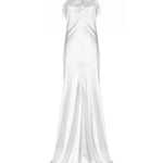 Abito lungo bustier con volant 80AJO488 N0783003 GENNY 