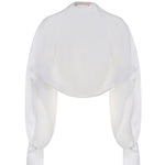 Coprispalle in organza di seta 80AJQ52A N0193003 GENNY 