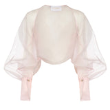 Coprispalle in organza di seta 80AJQ52A N0193439 GENNY 