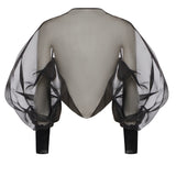 Coprispalle in organza di seta 80AJQ52A N0193899 GENNY 