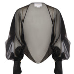 Coprispalle in organza di seta 80AJQ52A N0193899 GENNY 
