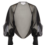 Coprispalle in organza di seta 80AJQ52A N0193899 GENNY 