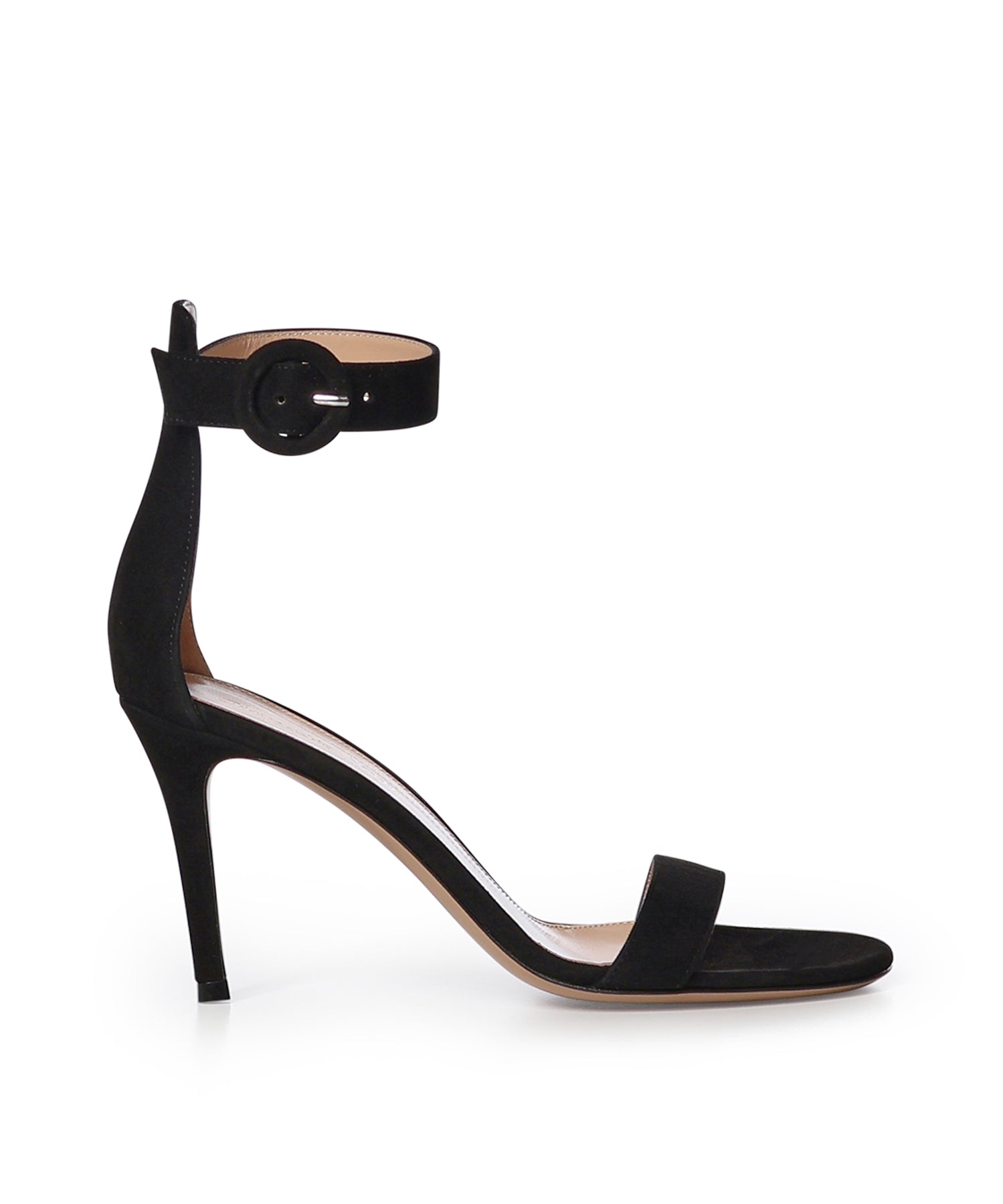 Sandali Portofino in camoscio G60953 85RICCAMNERO GIANVITO ROSSI 