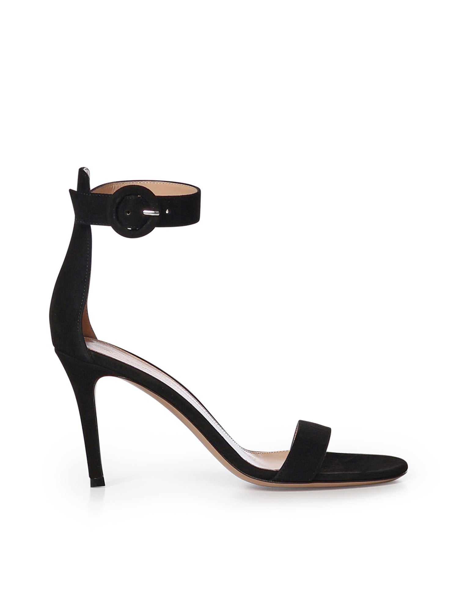 Sandali Portofino in camoscio G60953 85RICCAMNERO GIANVITO ROSSI 