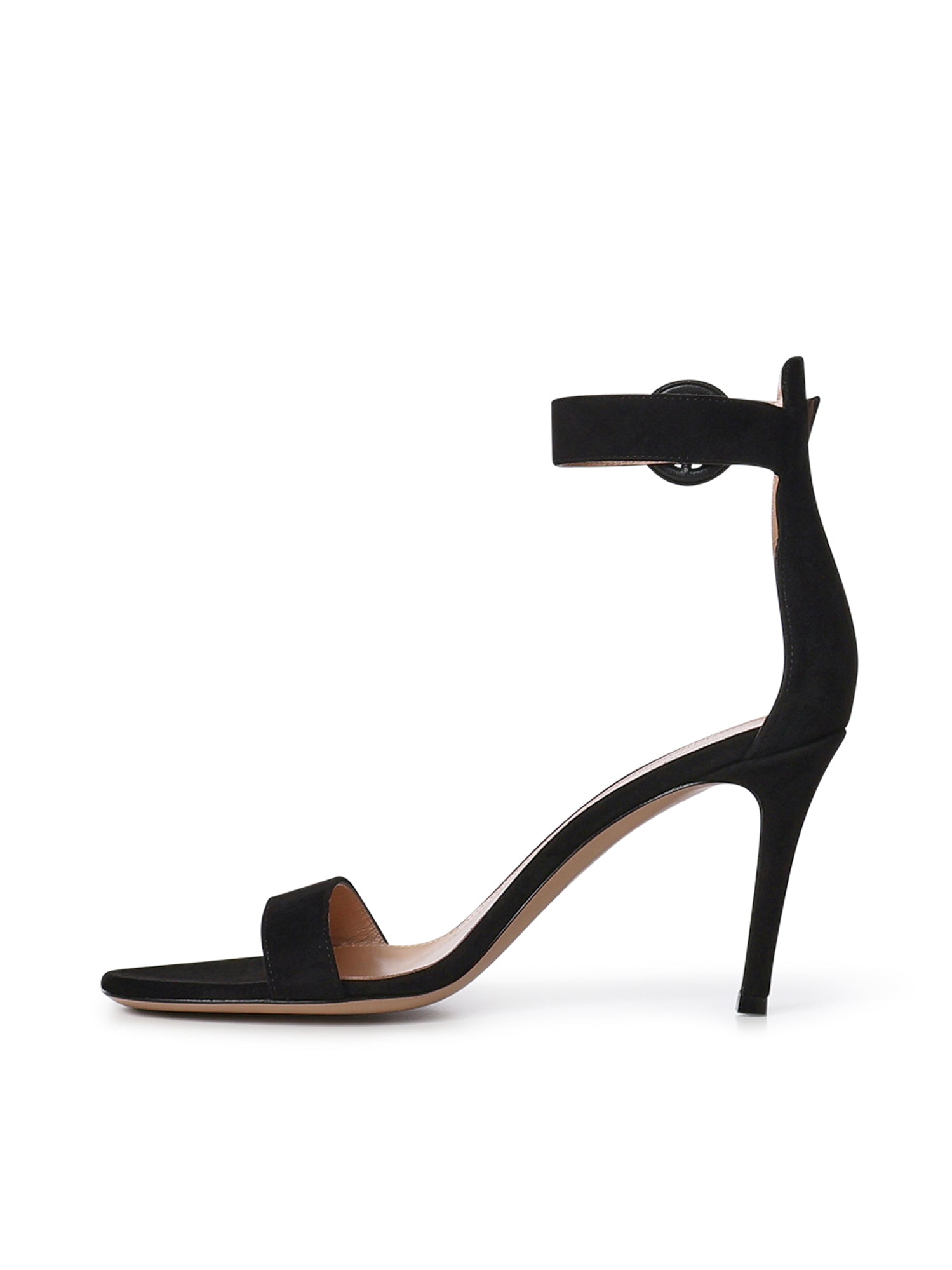 Sandali Portofino in camoscio G60953 85RICCAMNERO GIANVITO ROSSI 