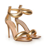 Sandali Bijoux in pelle metallizzata G61635 15RICNPSMEKO GIANVITO ROSSI 